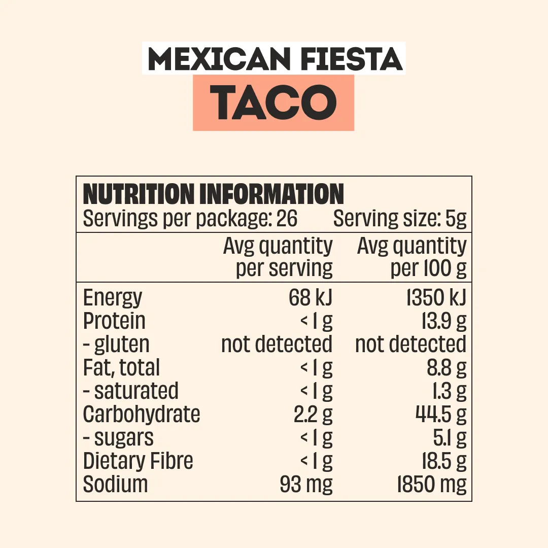 MEXICAN FIESTA TACO SEASONING - LARGE BOTTLE - Image 8