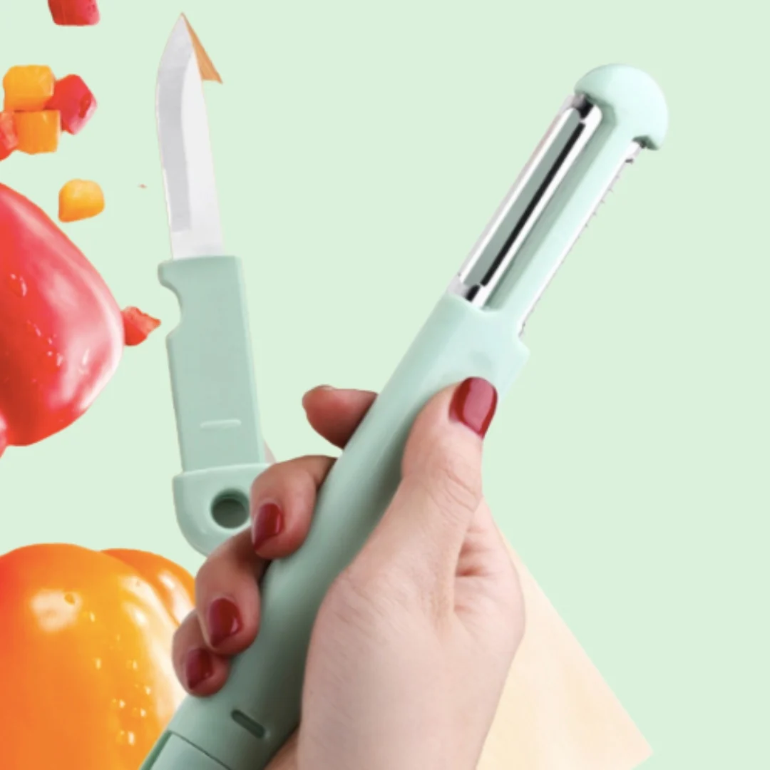 3 IN 1: GRATER, VEGETABLE PEELER & KNIFE - Image 4